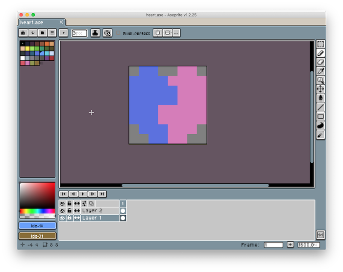 Full heart character