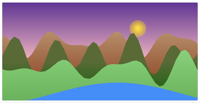 Old mountain scape attempt